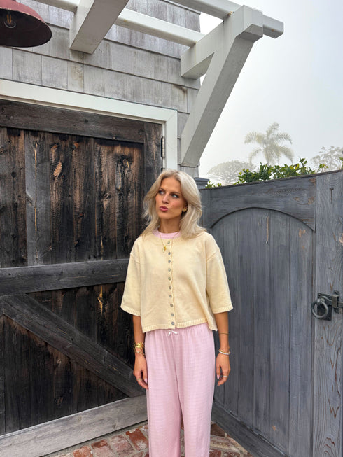 Coastal Cardigan // Butter Yellow